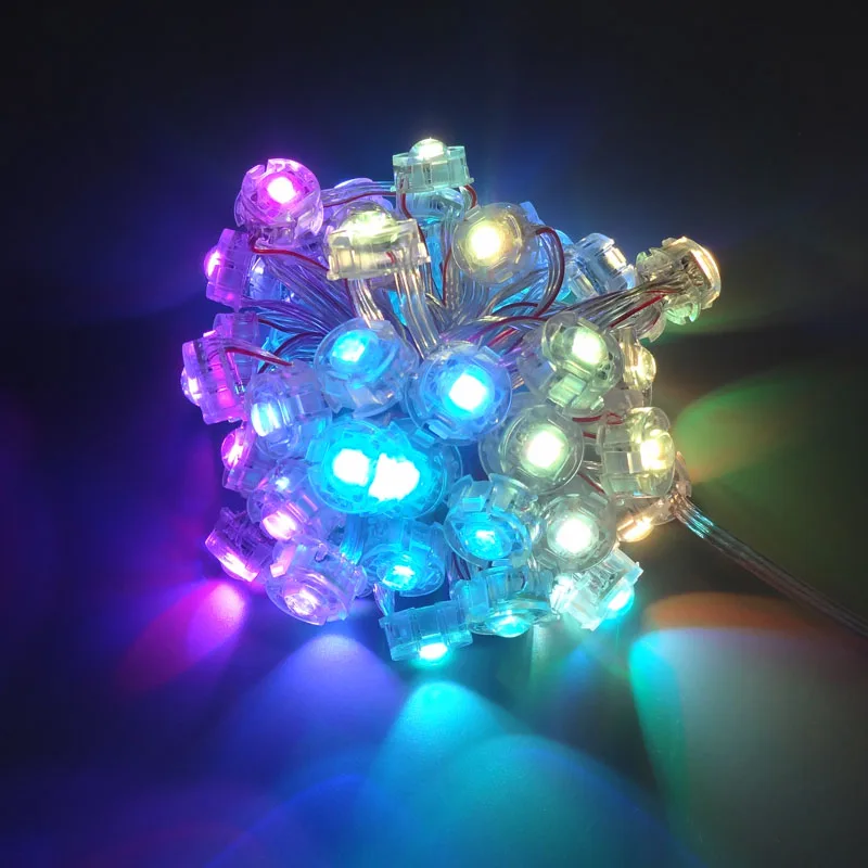 

500pcs/lot WS2811 Pixel LED Module DC5V RGB 20mm diameter LED Point Light String Modules 5050 SMD with Len Covered Waterproof
