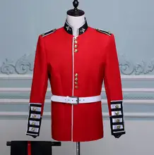 4 pieces The royal guards honor guard William European court costumes men dress body-guard soldiers stage show coat costumes