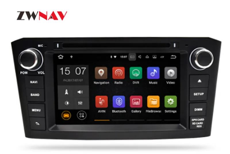 Flash Deal Android 9.0 Car DVD Stereo Multimedia Headunit Auto Radio GPS Navigation Video Audio For Black Toyota Avensis T25 2003-2008 12