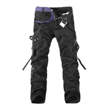 Брюки карго Для мужчин новинка года армия зеленый большие карманы украшения Для мужчин S Повседневное брюки легко мыть мужской осень армии Брюки для девочек плюс размер 38