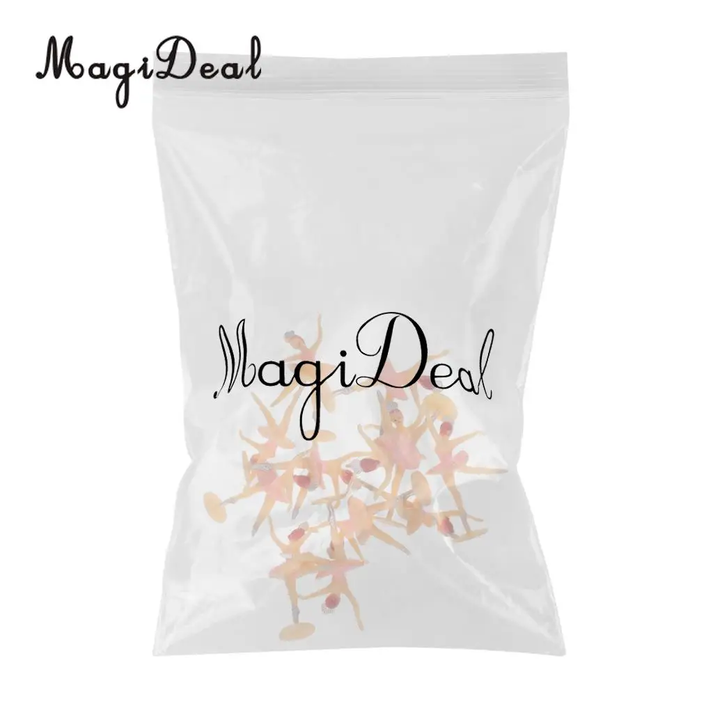 MgaiDeal 12pcs Mini Ballerina Dancing Girl Baby Shower Favors Party Table Decor Supplies Lightweight and Durable Girl Confetti