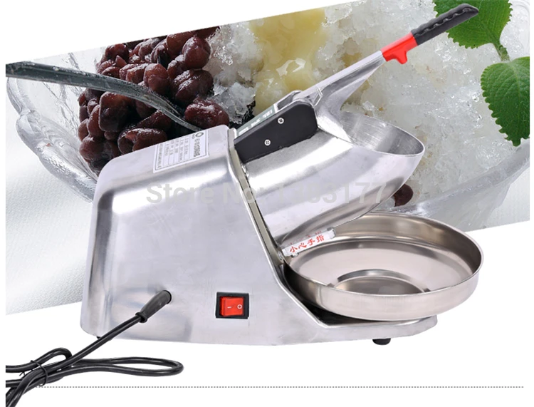 Electric Ice Crusher Smoothie Shaver Dual Blade commercial electric crushed ice machine for tea and Beverage shop