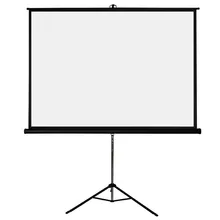 150” Tripod Projector Screen can be detached from the leg in 4:3 format Mobile presentation portable tripod screen