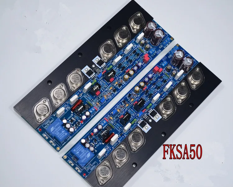 Class AB amplifier board 300W+300W KRELL FKSA50 ON MJ15024 / 15025 Power tube + MJE15033/ 15032 Push tube Pure After level