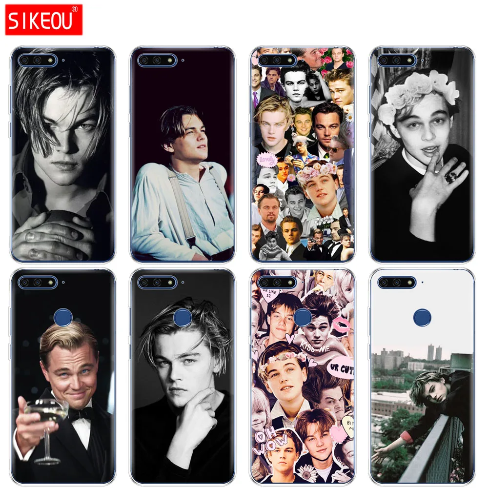 Силиконовый чехол для телефона Huawei Honor 7A PRO 7C Y5 Y6 Y7 Y9 2017 2018 Prime Leonardo Dicaprio young