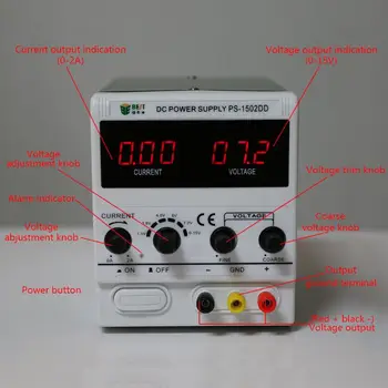 

1502DD 15V 2A DC Power Supply Phone Repair LED Stable Voltage Current Regulator