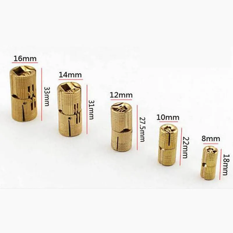 Neue Ankunft 4 STÜCKE 10mm Kupfer Rollentürbänder Zylindrische