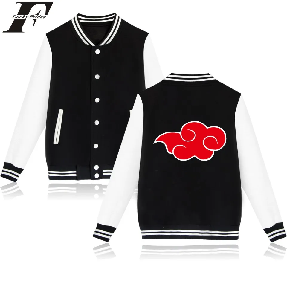 LUCKYFRIDAYF Naruto Baseball font b Jacket b font Japanese Anime Funny Coat Cartoon Sweatshirt Oversized Winter