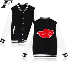 LUCKYFRIDAYF Naruto Baseball Jacket Japanese Anime Funny Coat Cartoon Sweatshirt Oversized Winter Jacket Women Casual O Neck
