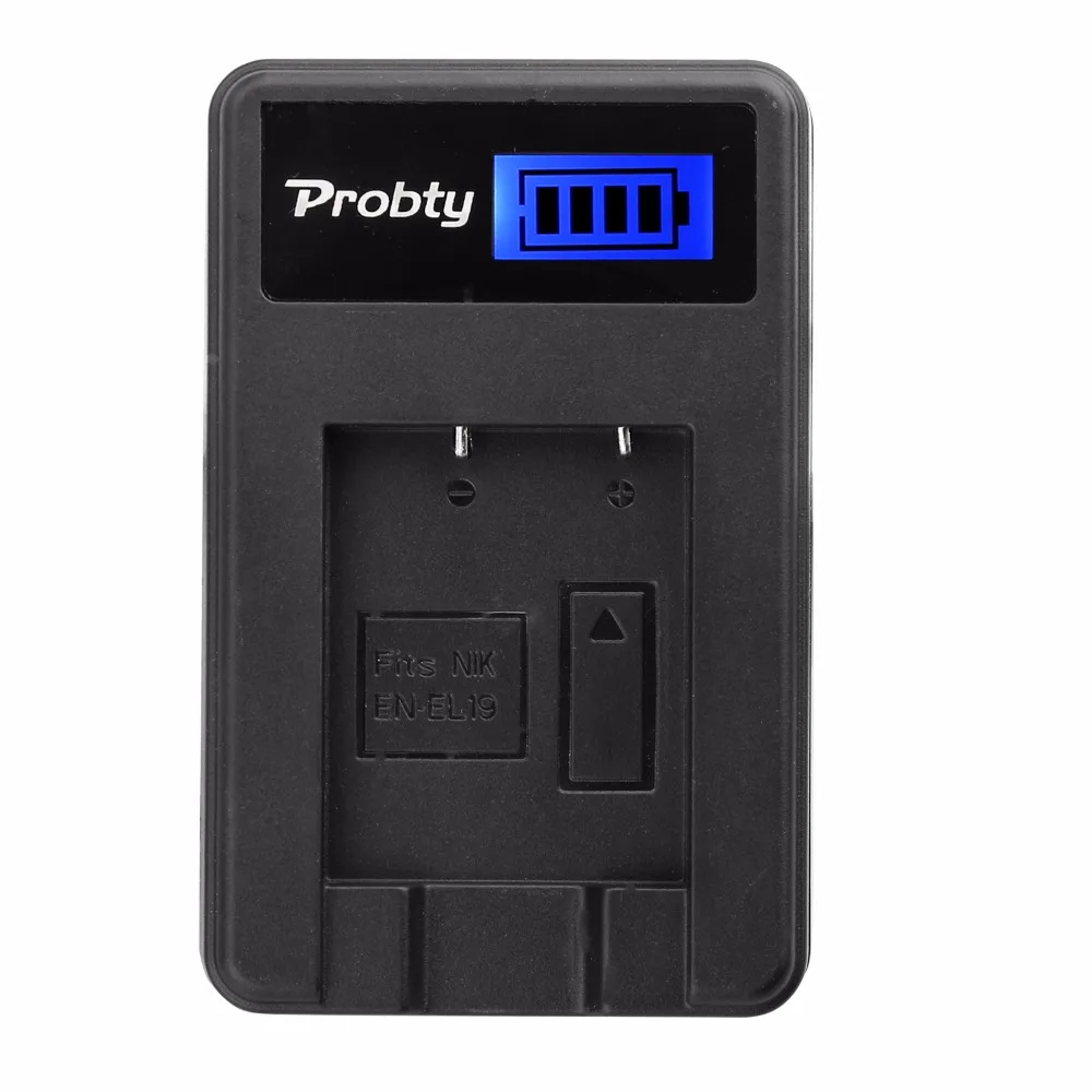Probty EN EL19 ENEL19 LCD USB зарядное устройство для Nikon Coolpix S32 S33 S100 S3100 S3200 S3300 S3500 S3600 S3700 S4100