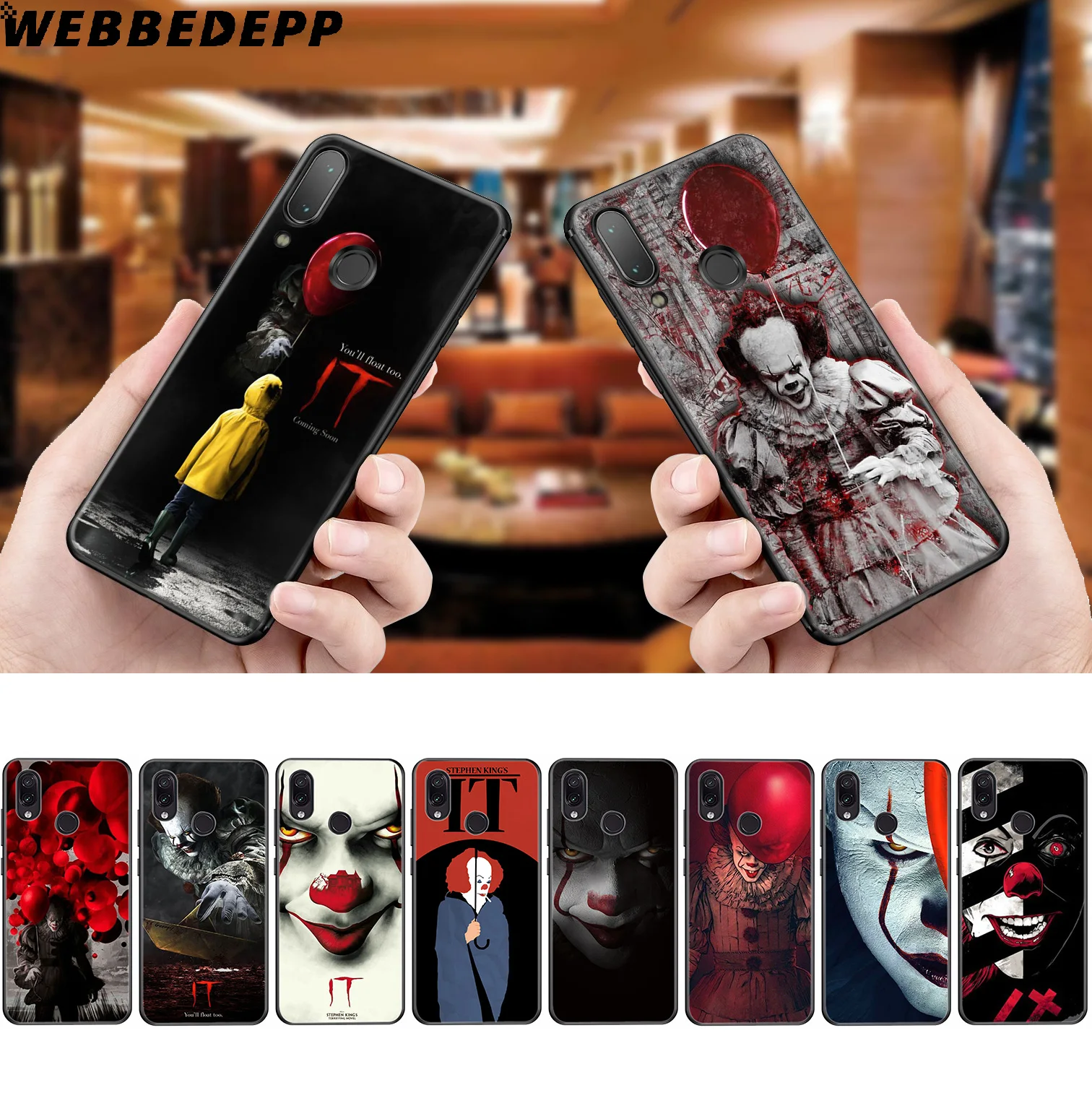 

WEBBEDEPP Stephen King It Soft Case for Xiaomi Redmi K20 7A 4A 4X 5 5A 6 6A S2 Note 8 4 4X 5 6 5A 7 Pro Plus Prime