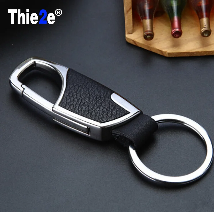 Car styling Fashion Creative Leather Car Keychain Ornament Accessories