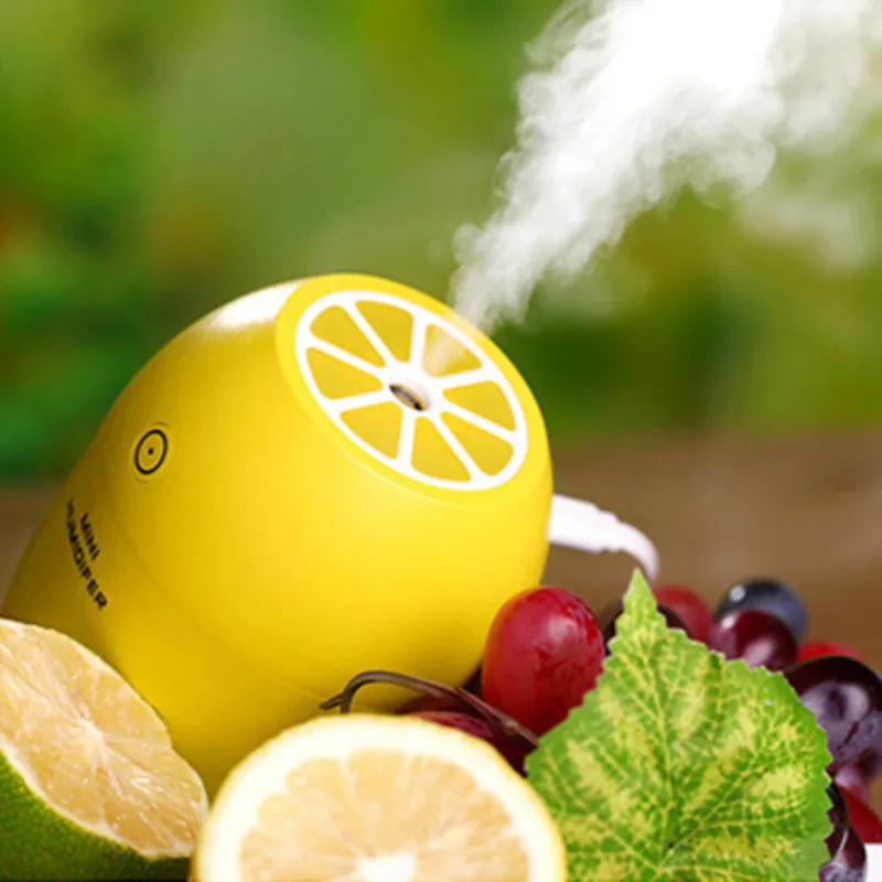 

DHaws Room Office Innovative USB Desktop Lemon Shape Mini Usb Air Humidifier Ultrasonic Diffuser Essential Oil with Cool Mist