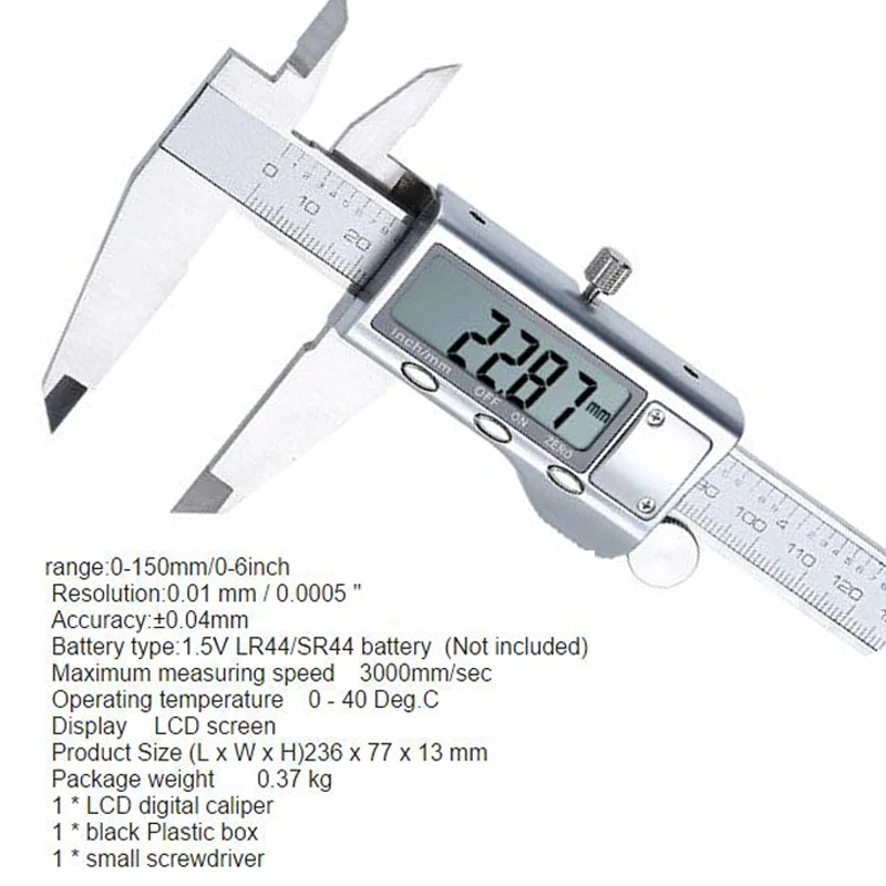 Электронный штангенциркуль 0-150 мм линейка электронный ЖК-штангенциркуль микрометр электронный цифровой штангенциркуль