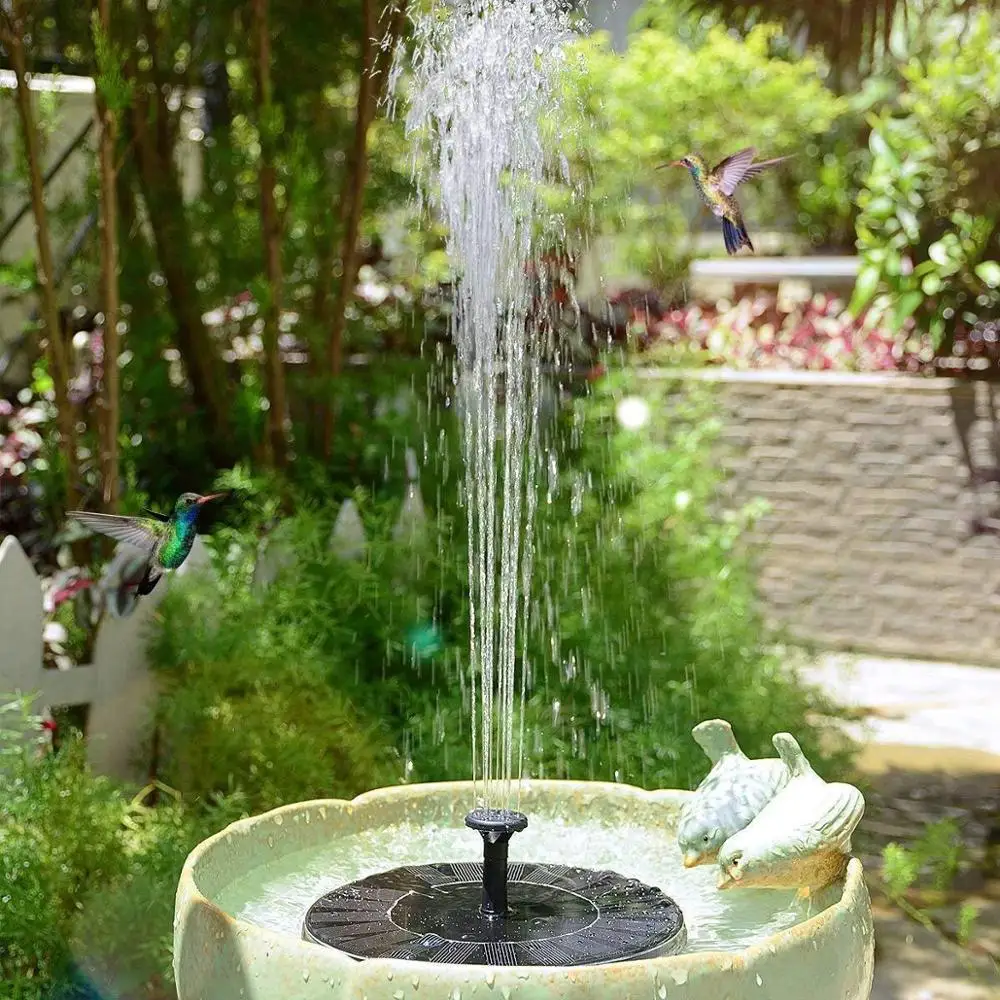 Mini fontana ad energia solare giardino piscina stagno 30-45cm pannello  solare esterno bagno per uccelli fontana galleggiante pompa da giardino  Decor - AliExpress
