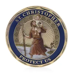2018 St Christopher Patron Saint Of Travelers Non-монеты иностранных валют памятная монета коллекция JUL18_17