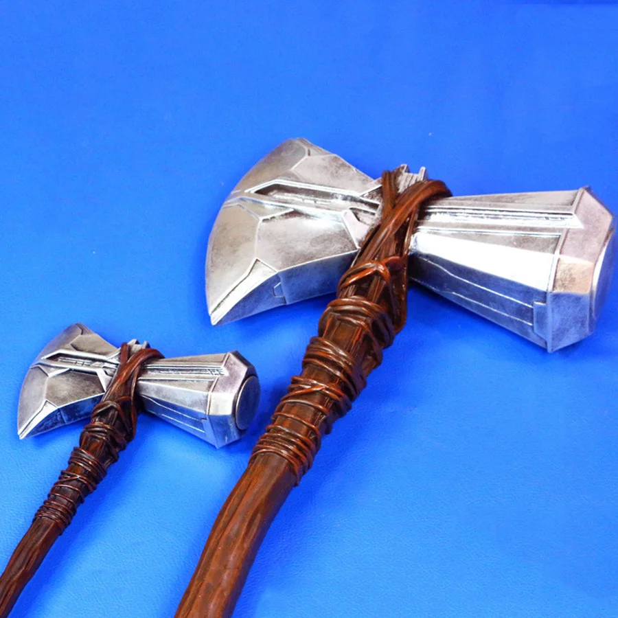 Marvel Comics props DC Marvel's The Avengers Thor's axe hammer resin Stormbreaker metal 1:1 Thanos