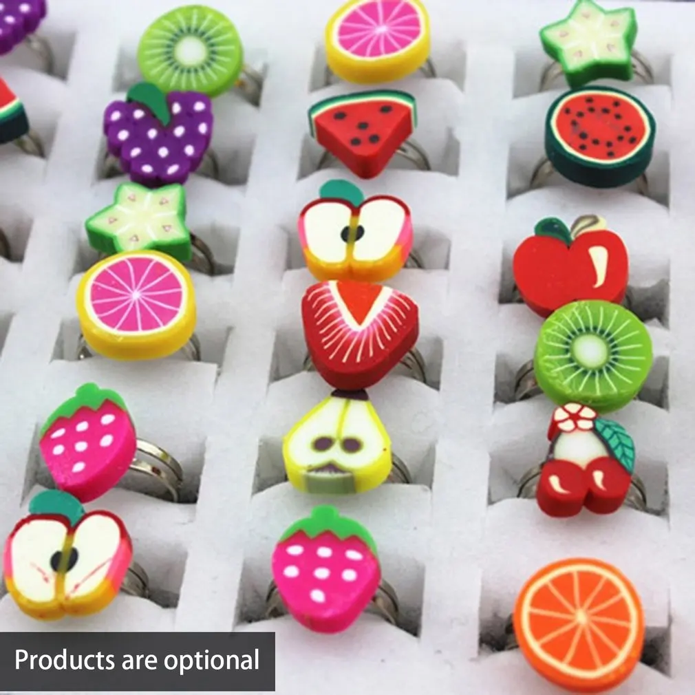 

Flower Shape Boho Flower Bohemian Midi Finger Jewelry For Children Kids Soft Clay Alloy Handmade Ring Ship By Random 2018