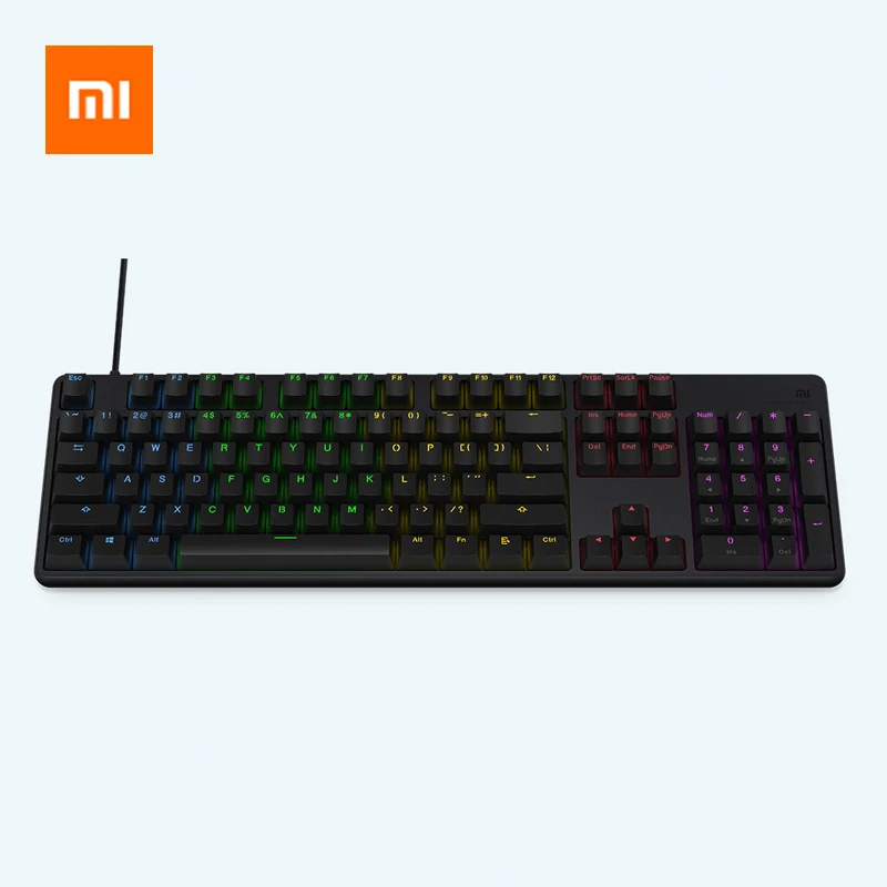 

Xiaomi Wired RGB Gaming Keyboard 104Key Full Size Ergonimic Mechanical Keyboard PUBG/LOL/Dota Gaming Keyboard For Win 7/8/10 Mac