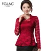Sale Blouse Shirt Lace Tops Long-Sleeve Hollow-Out Woman Floral Female 8-Color Plus-Size Fashion dVkj5Ow