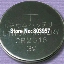 FedEx 2500 шт./лот литиевая батарейка кнопочного типа 3 в ячейка/таблетка Батарея CR2016