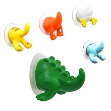 Cute Cartoon Animal Tail Sucker Suction Hook Baby Bathroom Towel Hanger Holder