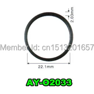 

free shipping 500pieces viton oring seals for nissan fuel injector repair kits size 26.16**22.1*2.03mm (AY-O2033)