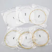 6 шт., металлические Струны для акустической гитары, 1 метр, 1 м, набор классических гитарных струн, набор стальных струн