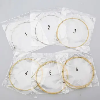 

6pcs Metal Practiced Guitar Strings for Acoustic Guitar 1 Meter 1M Classical Guitar String Set steel Strings Set