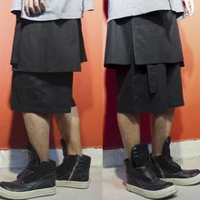 27-44 Новинка мужской стилист для волос Мода хип хоп личности свободные Многослойные сплайсинга повседневные шорты плюс размер костюмы