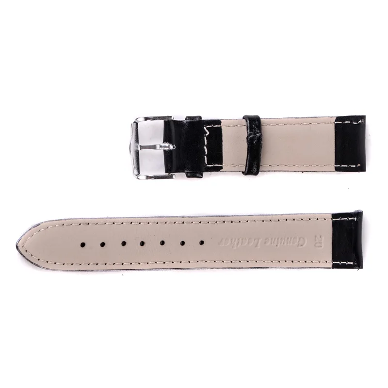 12mm/14mm/16mm/18mm/20mm/22mm/24mm Genuine Leather Watchband High Quality Unisex Sport Wrist Watch Band Strap Belt For Watch