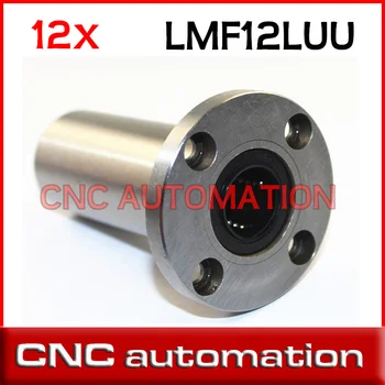

12pcs LMF16LUU 16mm long type flange bearing linear bush 3d priter xyz cnc rail guide