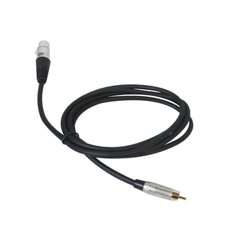 

High-quality corrosion proof microphone pro-audio cord, XLR female to RCA Male Cable，black with gold plated connectors