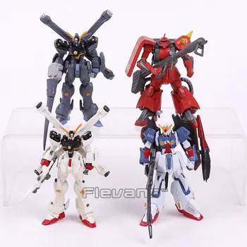 

Gundam Stand art PVC Model Action Figures 4pcs/set Z GUNDAM MSZ-006 / Crossbone Gundam XM-X1 / XM-X2 / ZAKU II MS-06R-2