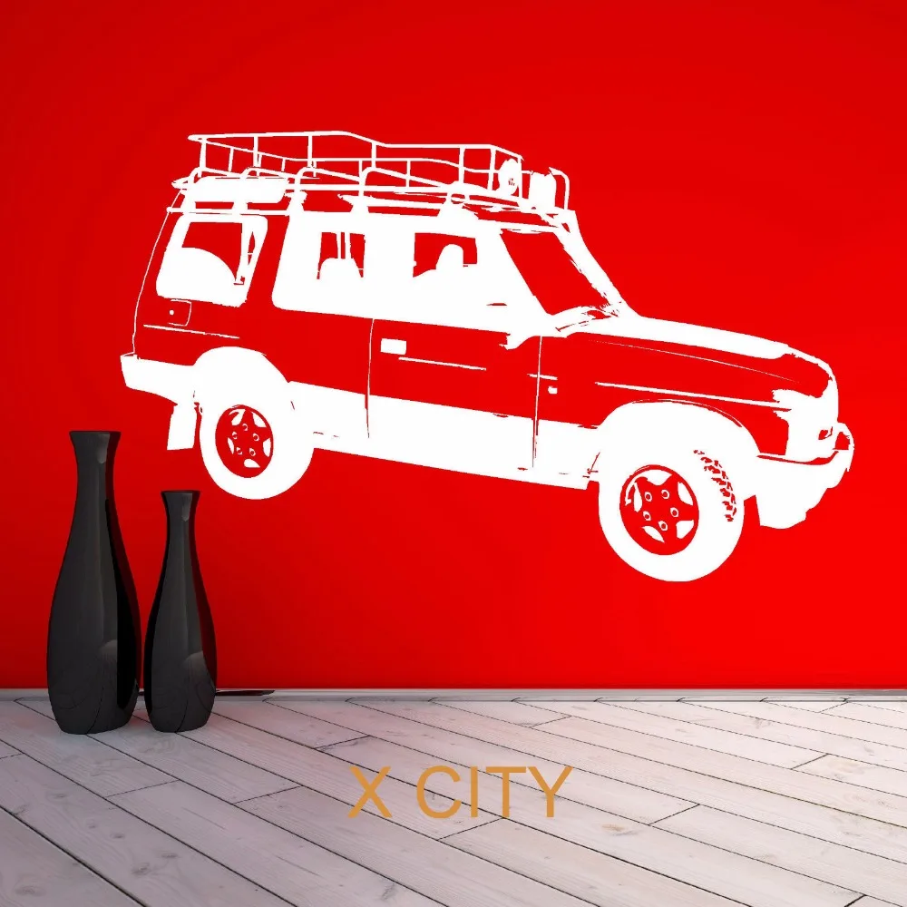 FOR LAND ROVER DISCOVERY 4 WHEEL DRIVE VEHICLE CAR WALL ART STICKER VINYL TRANSFER DECAL DOOR