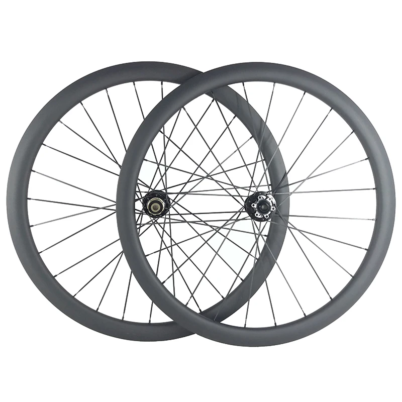 

700c 38mm tubeless U shape road disc carbon wheels clincher wheelset UD 3K 12K matte glossy front QR 12mm 15mm rear 135mm 142mm