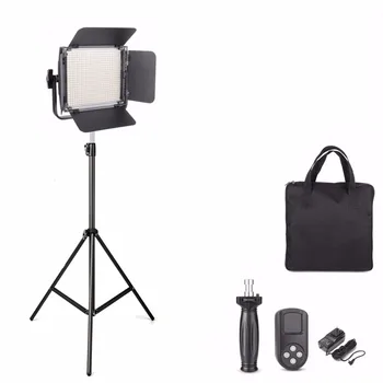 

Fotopal ES600D CRI95+ 600 PCS Bulb 36W Daylight Dimmable Led Video Continuous Light Aluminum Channels Remote Control with Tripod