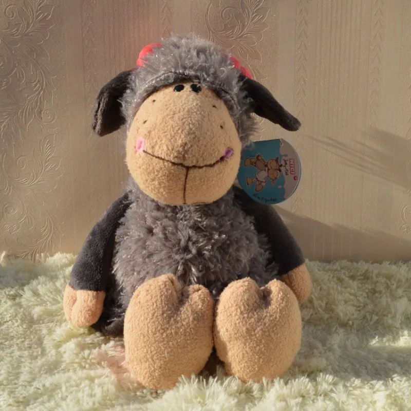 

New Arrival 35cm lucy sheep plush toys Foreign trade couple doll for Birthday Day Gift Children's Day 1pcs
