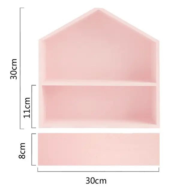 Wood Technicolor House Shape For Cupcake Stand Cake Push Pops