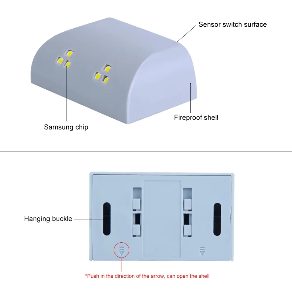 Батарея светодиодный ночник инфракрасный датчик движения из PIR светильник кухня внутренняя петля для выдвижного ящика шкафа гардероба шкаф под шкаф светильник