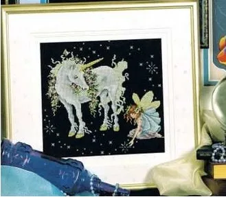 CS-2959 Cross Stitch Kit Unicorn and Fairy