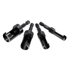 High Quality 4 Pieces of Hexagonal Carbon Steel Round Head Drill Woodworking Cutting Tool Cutting Tool Group 6/10/13 / 16mm High Quality 4 Pieces of Hexagonal Carbon Steel Round Head Drill Woodworking Cutting Tool Cutting Tool Group 6/10/13 / 16mm