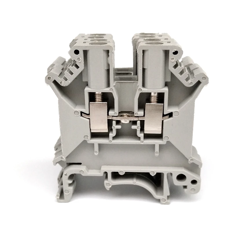 

UK-3N Free Shipping Terminal Block Din Rail Uneiversal Terminal Blocks Screw Type FREE SHIPPING 100Pcs/Lot