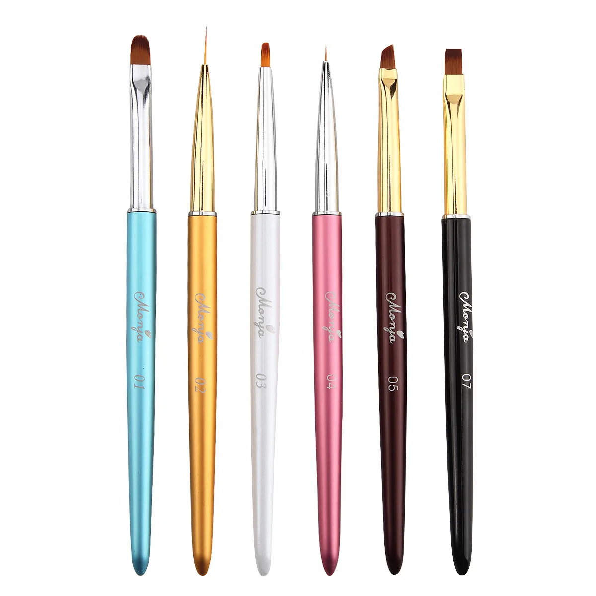 

ISHOWTIENDA 2018 Nail Art Tips UV Gel Crystal Painting Drawing Pen UV Gel Nail Polish Nail Brush Set Manicure Tools Dropshipping
