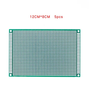 

5pcs/lot 8x12 Double Side Copper Prototype PCB Universal Board Experimental Development Plate For Arduino