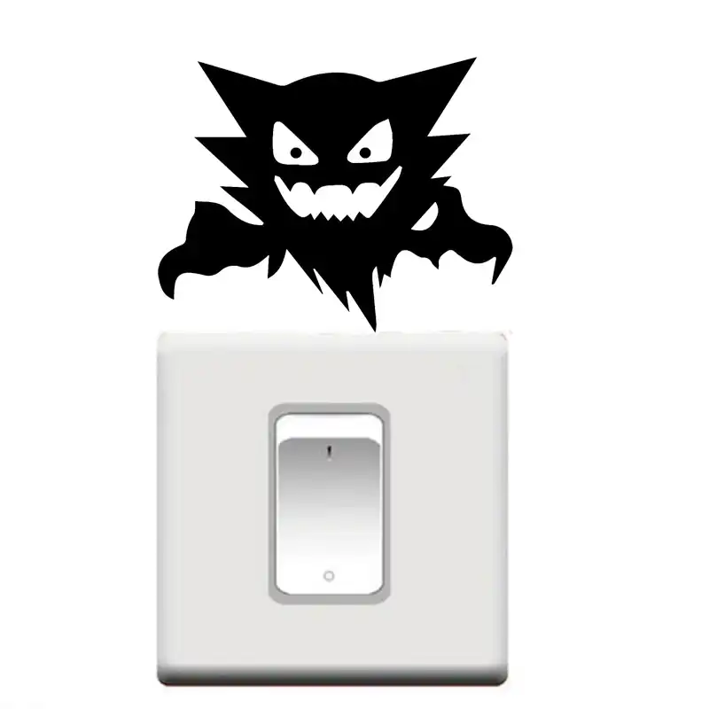 Haunter ポケモンおかしい漫画ウォールステッカービニールステッカー Haunter ポケモンおかしい漫画ウォールステッカービニールステッカー