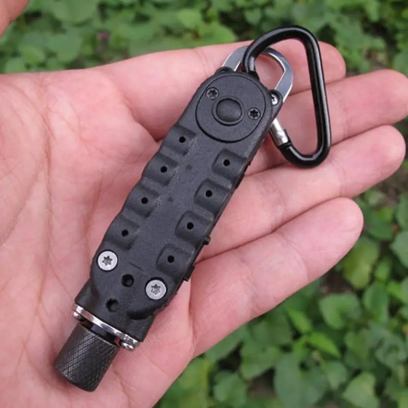 Портативная мини многофункциональная отвертка-карабин открывалка для бутылок светодиодный светильник Открытый Отдых Выживание EDC карманные инструменты