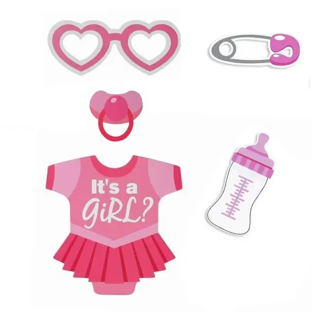 Photo Baby 30pcs DIY Photo Props BabyShow Decoration Birthday Party Kids Favors Fun Mask Photography Event Supplies