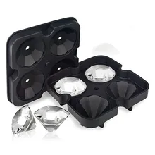 Силиконовая форма для льда Алмазный лоток для льда для виски и коктейлей сока напитки DIY производители кубиков льда кухонный бар оборудование для замораживания