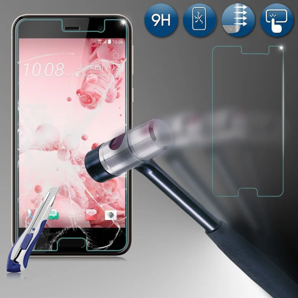 Закаленное стекло 9H для HTC U Play оригинальная Высококачественная защитная пленка